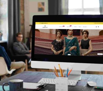 Fashion website homepage design by AST Services